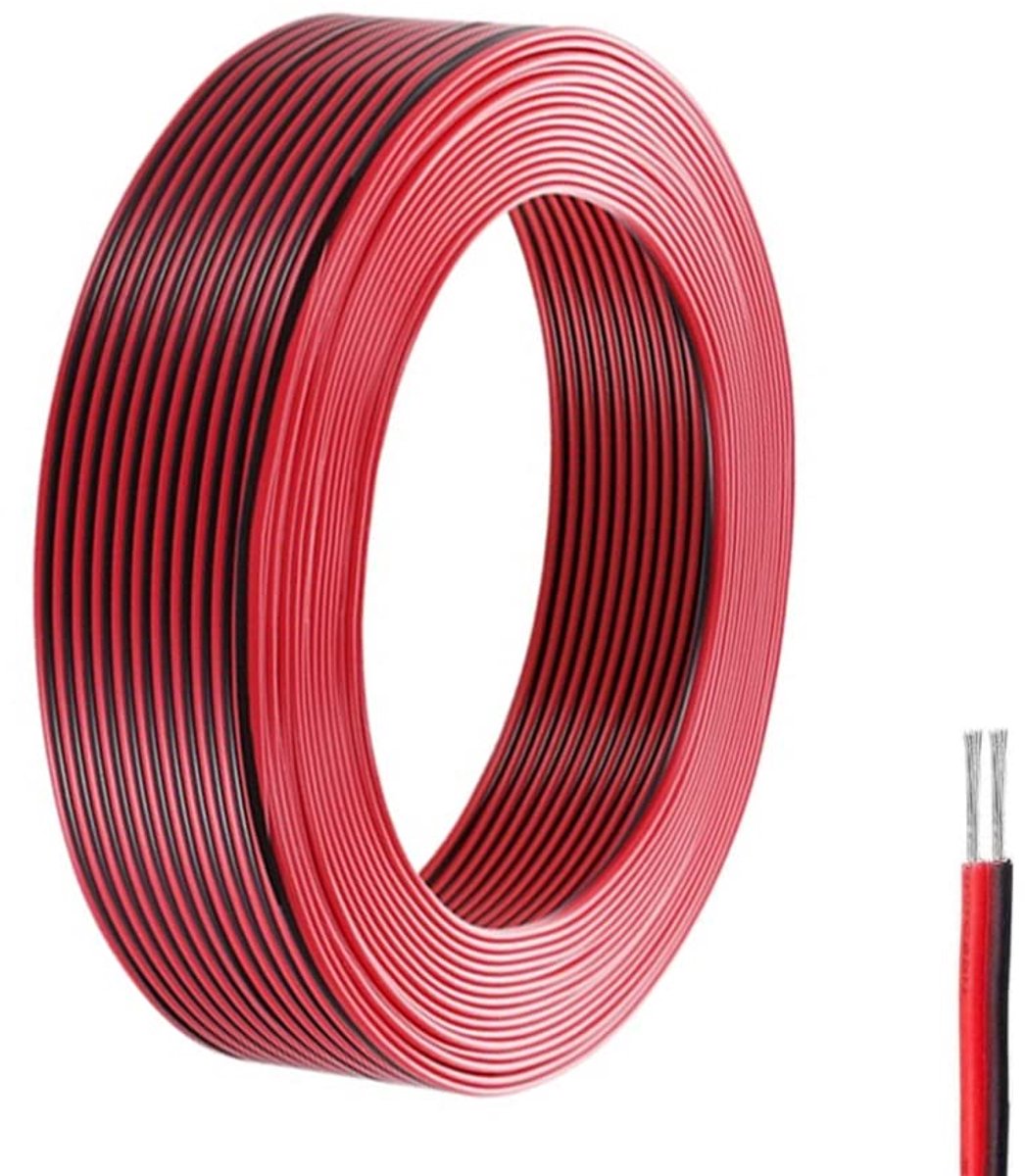 22 AWG Electric Cable, 20 m, 2 Core, High Temperature Resistant - ShopVlot
