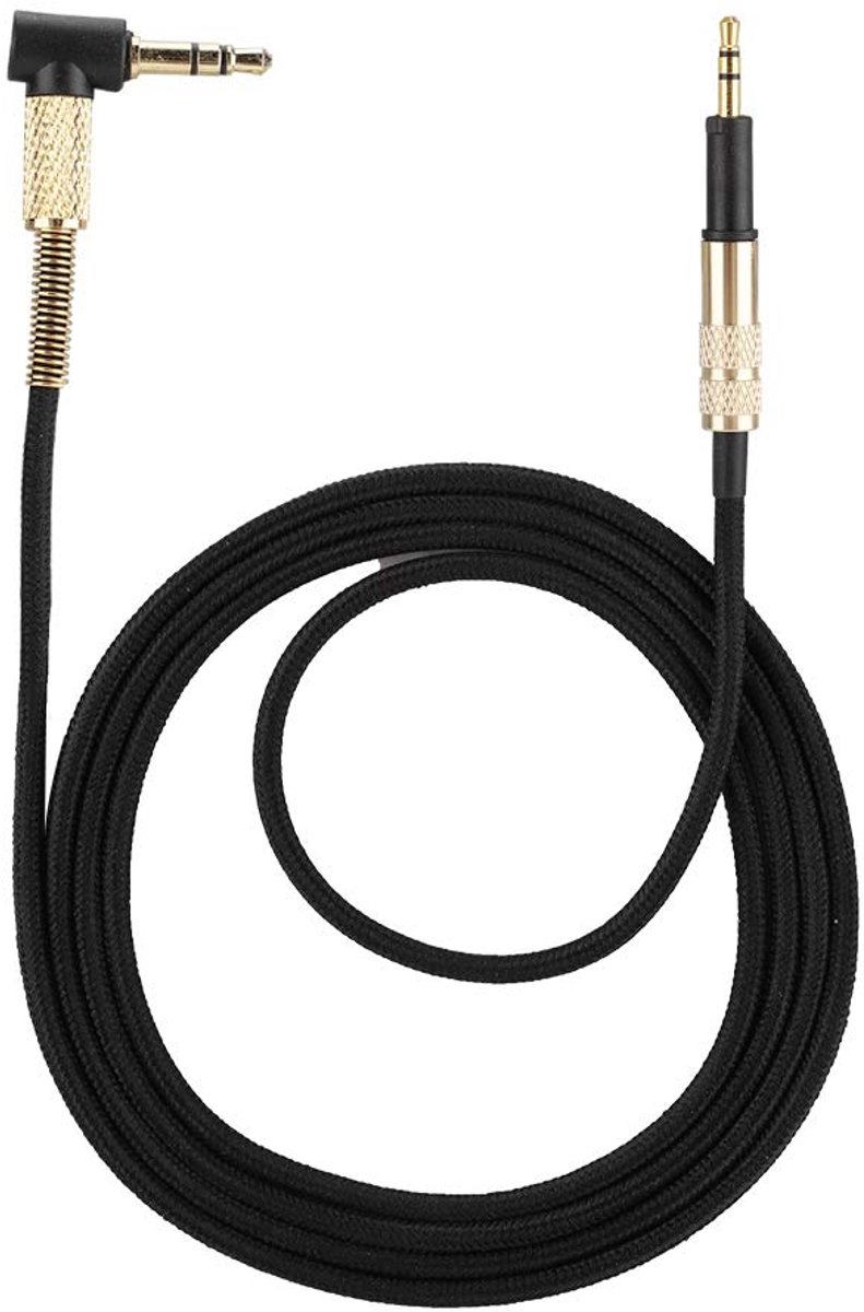 SnelShoppen - Vervangende Audio Upgrade Kabel Gevlochten Hoofdtelefoon Kabel Geschikt voor K450 K451 K452 K480 Q460 123cm Zonder Microfoon