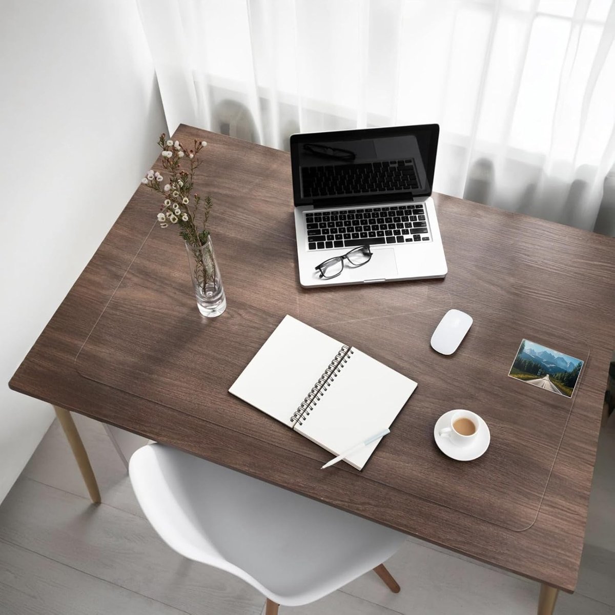 Multifunctionele Transparante Bureau Mat, Schokabsorberende Ondergrond voor Zware Apparaten, Vouwbaar en Draagbaar (60 x 43 cm, Set van 2)
