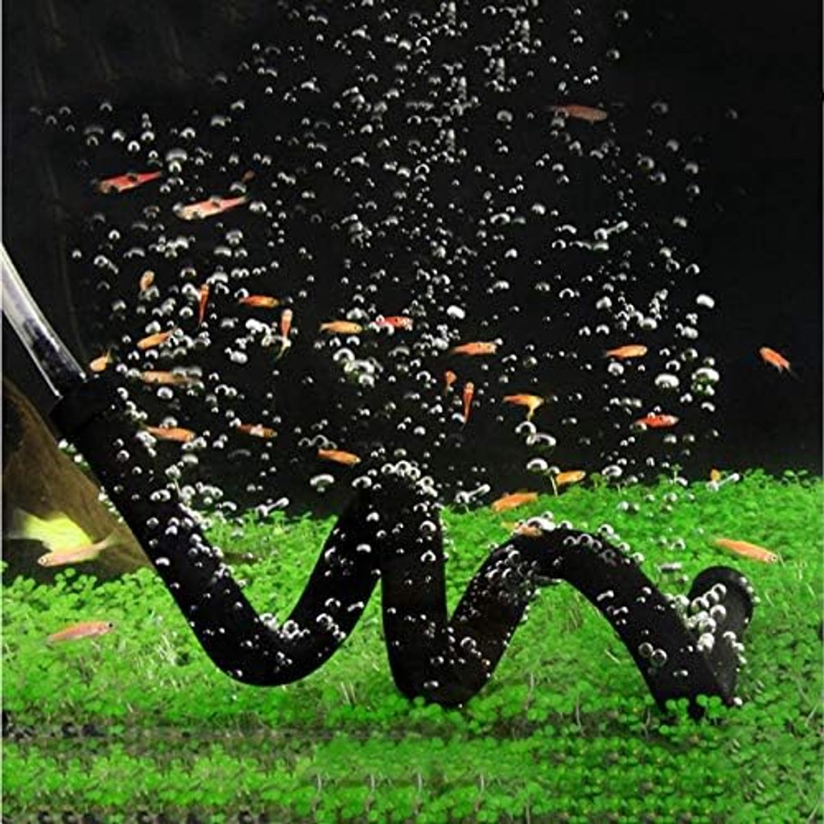 Aquarium luchtgordijn bubbelbuis 30cm - flexibele rubberen slang - luchtsteen met goede doorlaatbaarheid - ShopVlot