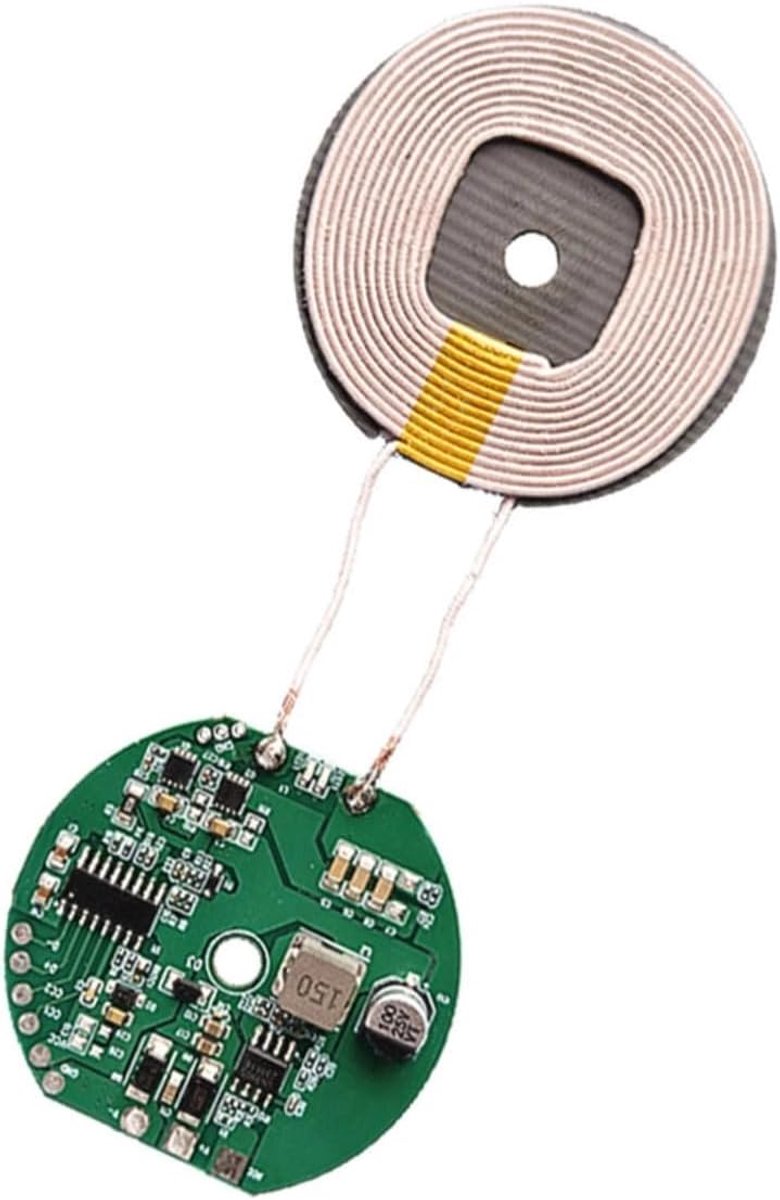 SnelShoppen - Draadloze Oplader Ontvanger Module, Qi-Standaard Magnetische Draadloze Oplaadmodule, 15W PCBA Coil, Meerdere Beschermingen, DIY Draadloz
