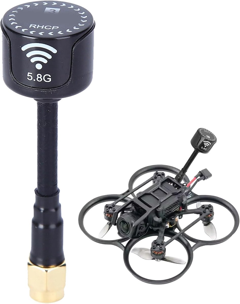 SnelShoppen - 5.8Ghz 3dBi RHCP Lollipop Antenne Super Mini Antenne voor FPV Racing Drone RC Onderdelen - Zwart