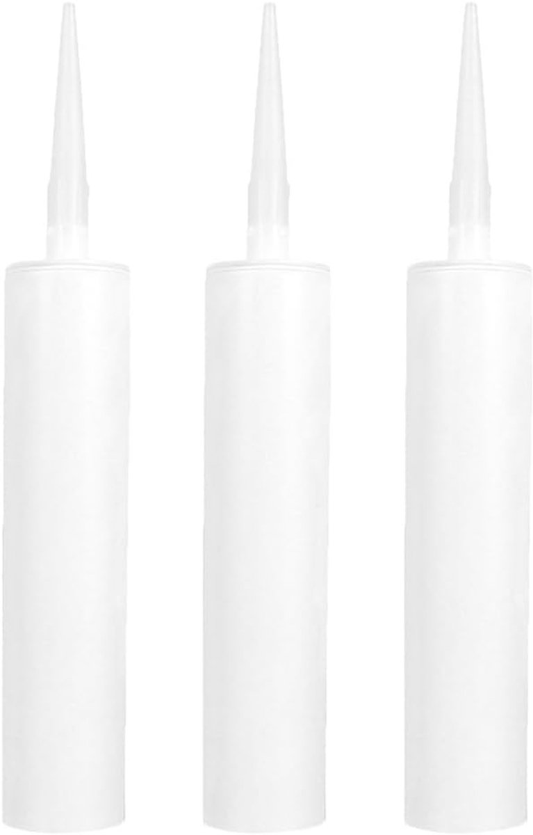 SnelShoppen - Pack van 3 Sealing Tubes 300ml - Vulbare Silikonendoppen voor Handmatig Sealen - Ideaal voor DIY, Reparaties en Epoxy Gebruik