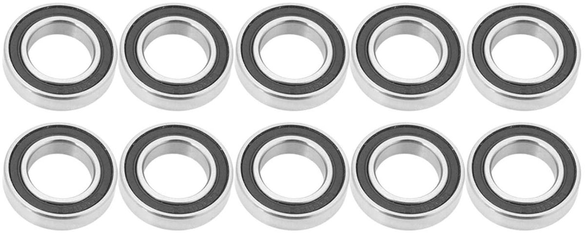SnelShoppen - 10 stuks kogellagers 6801 2RS rubber kogellagers 12mm x 21mm x 5mm met dubbelzijdige rubberen afdichting voor precisie en duurzaamheid