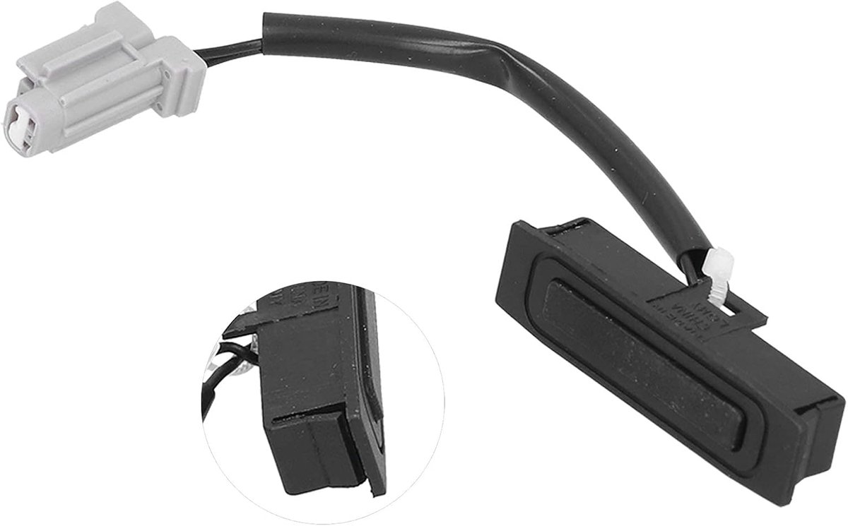 SnelShoppen - Tailgate Ontgrendel Schakelaar Achterklep Open Release Switch voor Qashqai J10/J10+ 2006-2013, Note 2005-2012, Duurzaam ABS en Rubber