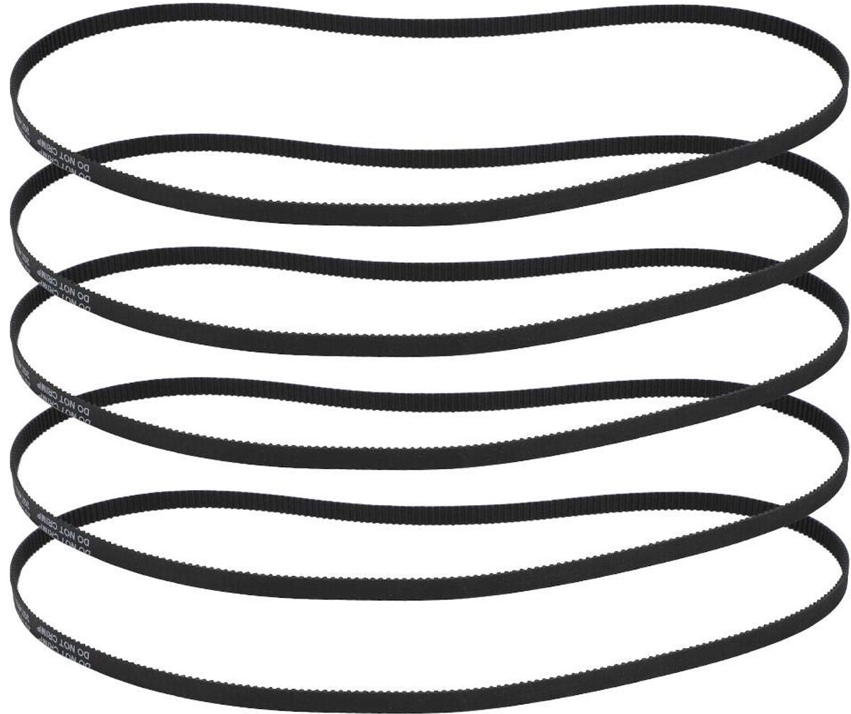 SnelShoppen - ASHATA Timingriem 5 Stuks - 3D Printer Onderdelen - 6-610MM Gesloten Timingriem - Hoge Kwaliteit Rubber Timingriem - Geschikt voor Linea