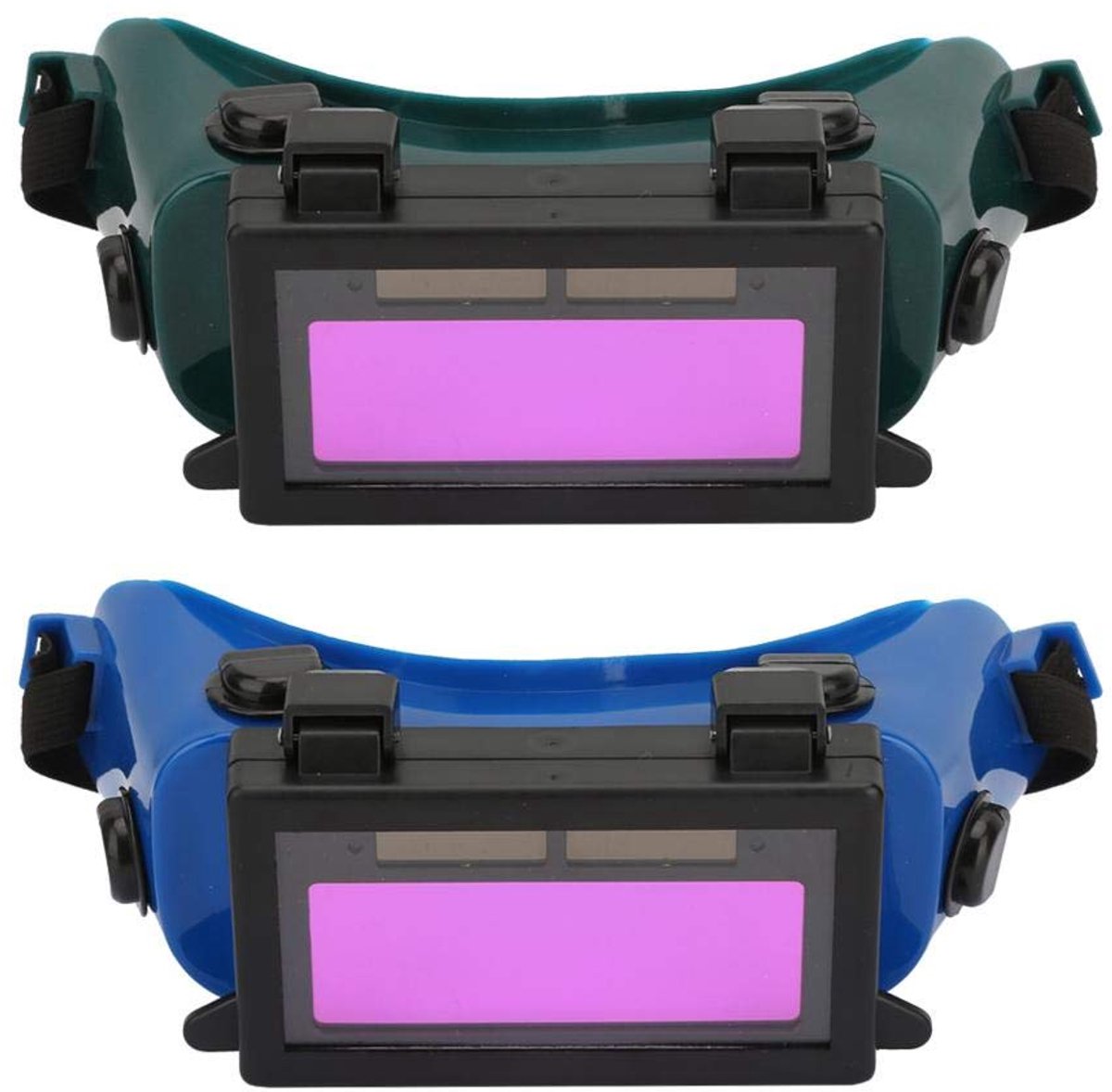 SnelShoppen - Lasbril met Zonne-automatische Verduistering, Bescherming tegen UV, Infrarood en Glans, Verstelbare Lasbril voor Laswerk - Donkergroen