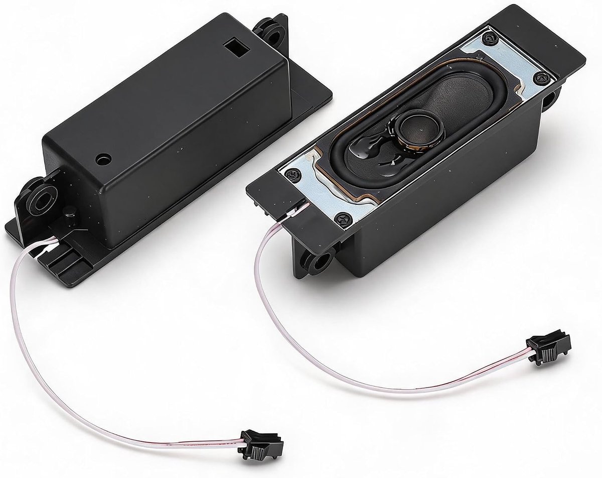 SnelShoppen - Full Frequency Luidspreker, 8 Ohm 10W Vervangende Luidspreker voor LCD TV, Duidelijk Geluid, Geweldig Basgeluid, Zwart, Ideaal voor TV e