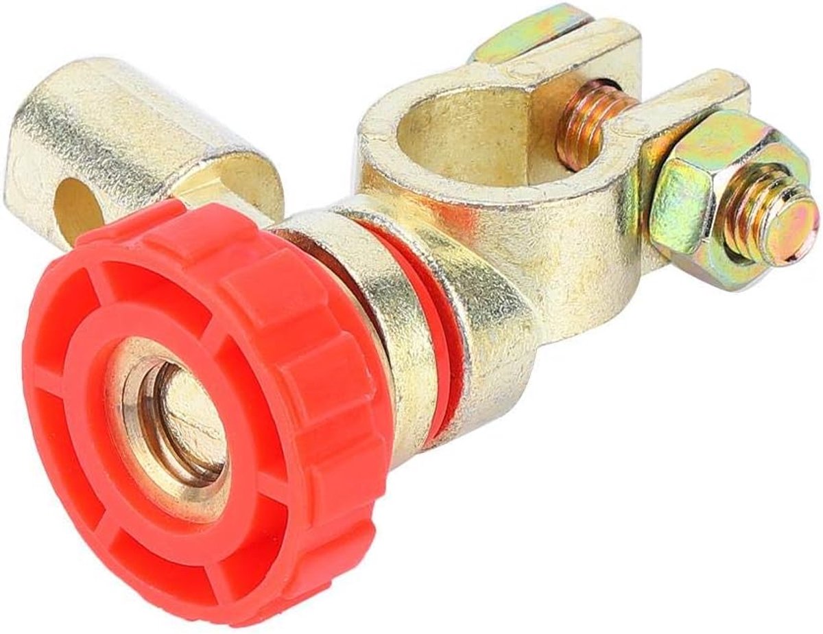 SnelShoppen - Car Battery Shut Off Switch - Universele Accu Uitschakelaar - Snelle Ontkoppeling - Corrosiebestendig - Voor Auto Accu's - Goede Geleidb