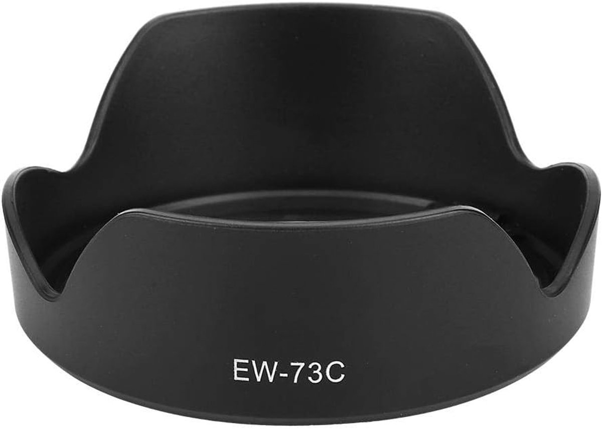 SnelShoppen - Lenskap EW-73C Zwart Draagbare Camera Beugel Lenskap Schaduw Vervanging voor EF-S 10-18mm f4.5-5.6 IS STM