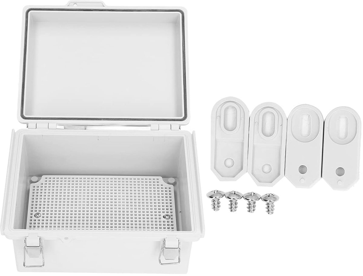 SnelShoppen - Junction Box IP67 Waterdichte ABS Projectdoos voor Elektrische Circuitborden - Beschermdozen 220 x 170 x 110mm voor Binnen en Buiten