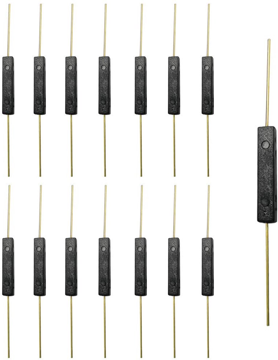 GTIWUNG 15pcs Reed Switches, Open Reed Switch, Magnetic Induction Switch, 2.5mm x 14mm, Reed Switch, Normally Open - ShopVlot