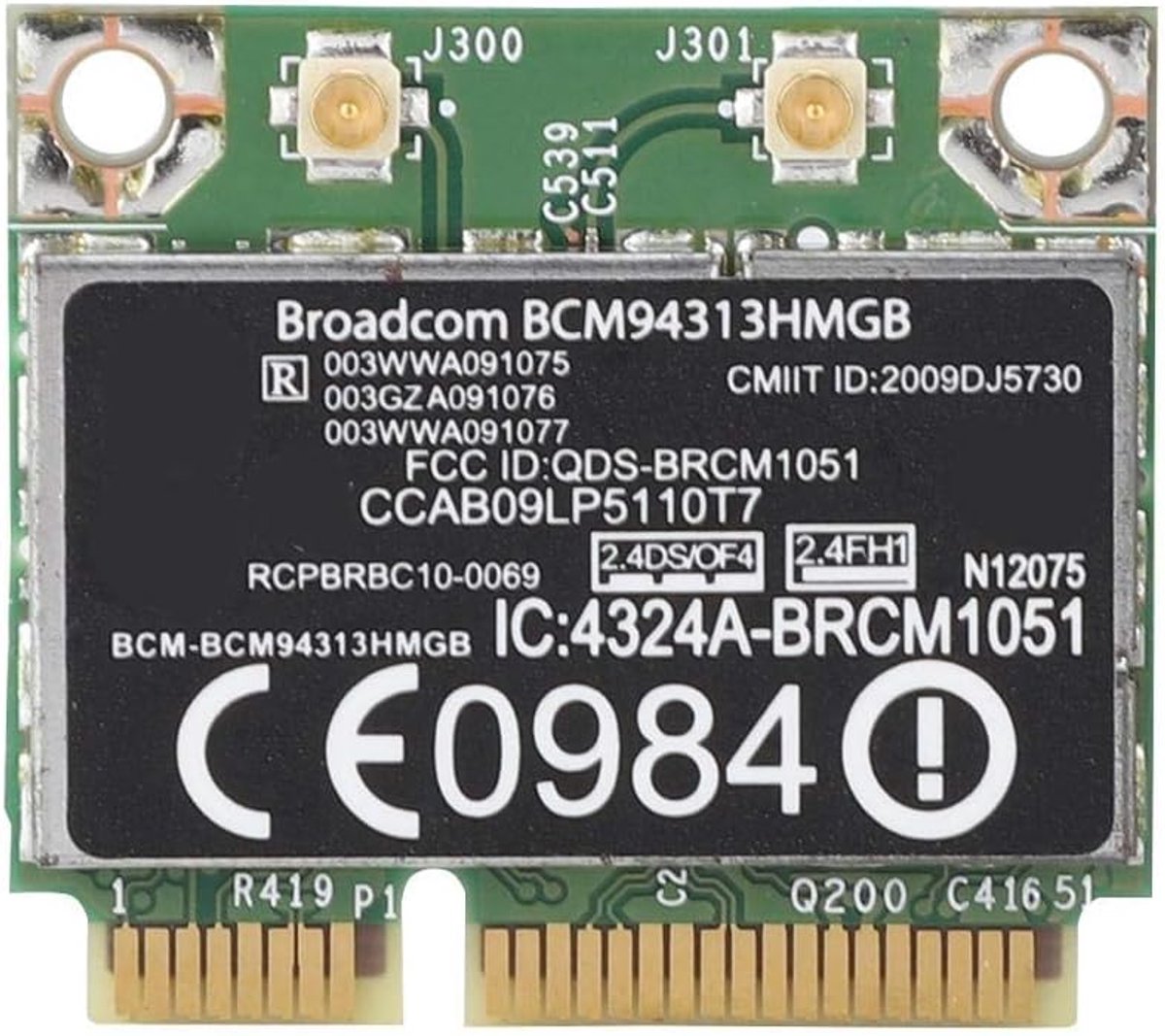 Draadloze 150 Mbit/s Mini-PCI-E Bluetooth 3.0 kaart voor G4 G6 G7 CQ43 CQ56 DV6-6000 DV7-7000 - BCM94313HMGB .