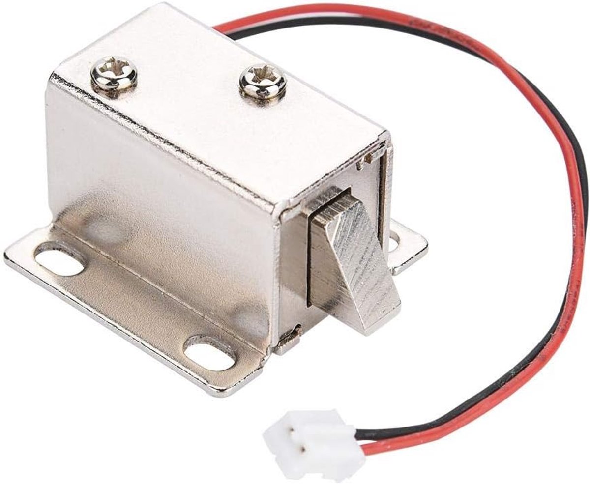 SnelShoppen - Elektrische Deurslot 12V Elektromagnetisch Slot Toegangscontrole Slot Voor Deur Kast Lade Ultra Dun Duurzaam Met Lage Energieverbruik Ge