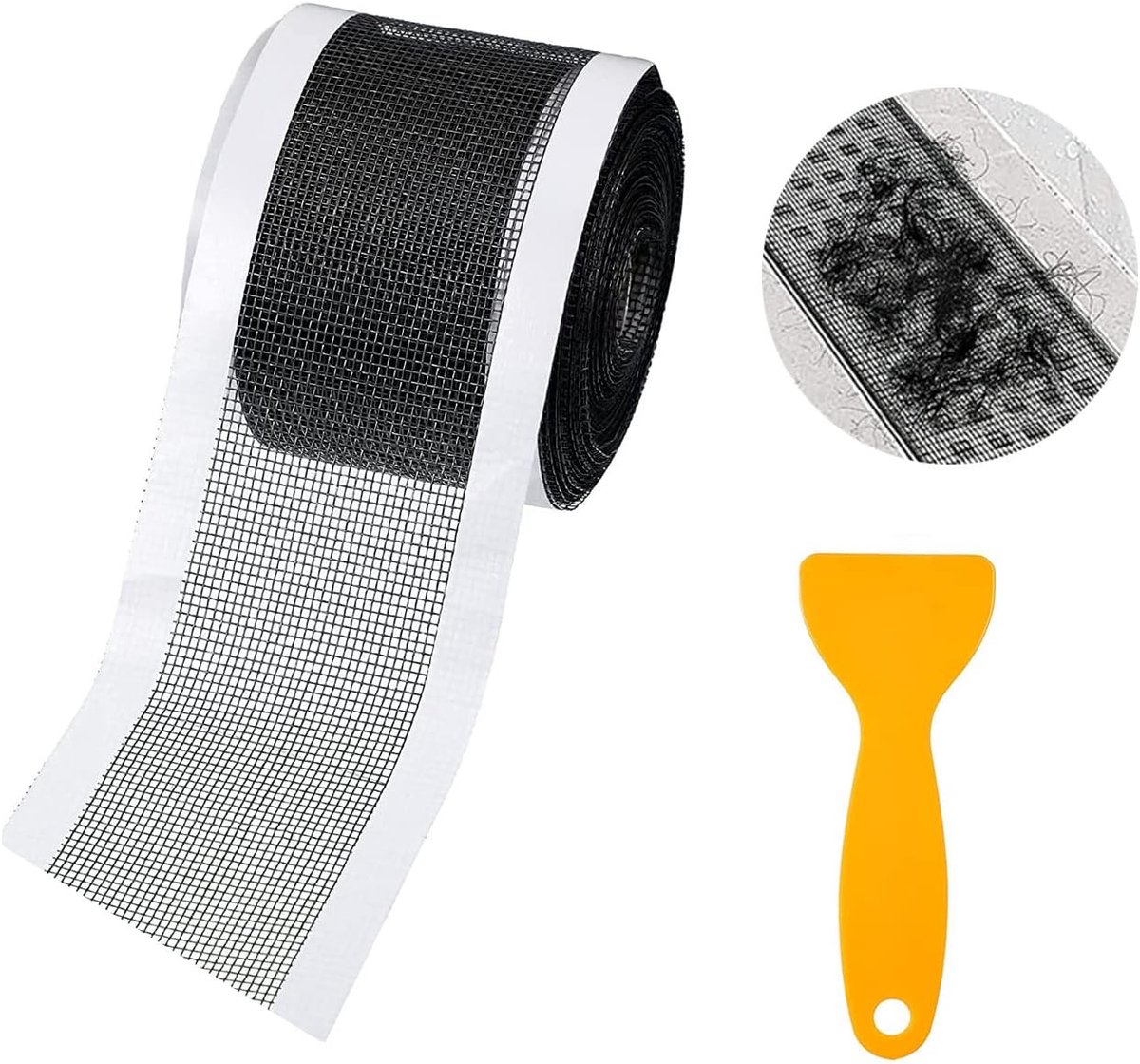 SnelShoppen - Wegwerp Afvoer Haarvanger, Afvoerfilter, Zelfklevende Afvoer Haar | Haarfilter Douche, Doucheafvoer, Gaas Sticker, Anti-Verstopping Filt