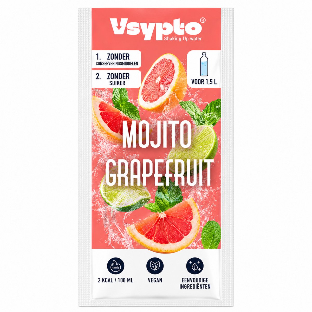 VSYPTO Grapefruit Mojito - Wateraromapoeder, 9 g - 5 stuks