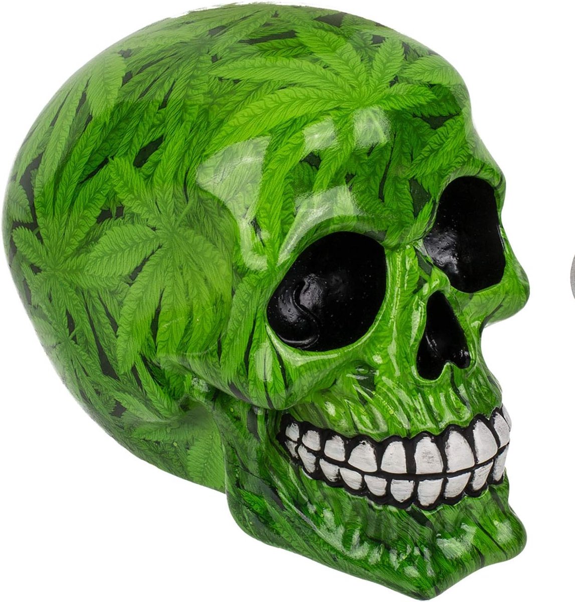 SnelShoppen - Piggy bank Sparbüchse Skull - Geldbox met Doodskop Design - Veilig Slot - Stevige Polyresin - Voor Feest, Kinderen, Decoratie, Cadeau