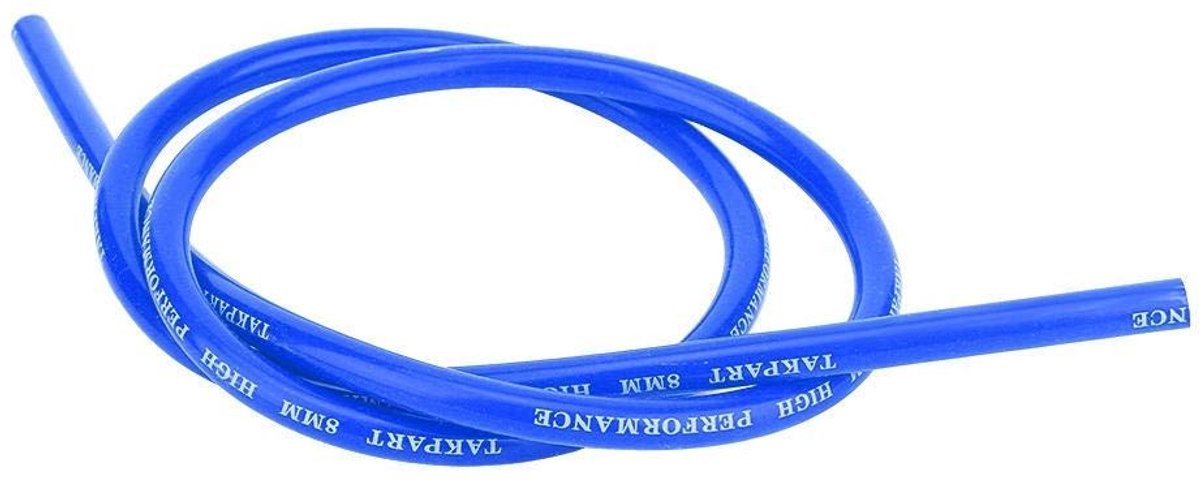 SnelShoppen - 8mm Siliconen Bougiekabels, Hoogwaardige Ignitie Kabels, Blauw, Brandstofbesparing en Emissiereductie, Auto Accessoires Vervangingsonder