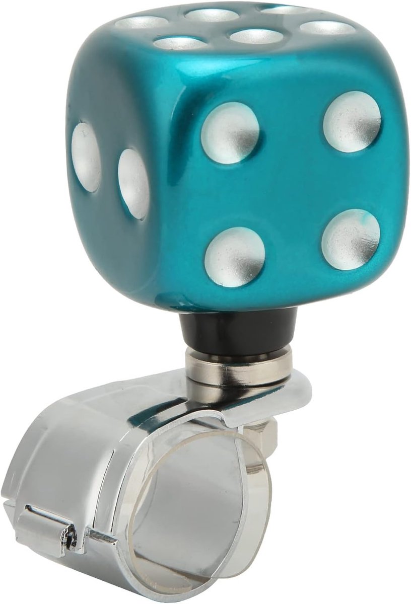 SnelShoppen - Stuurwiel Spinner - Dobbelstenen Vorm Auto Stuurwiel Spinner - Arbeidsbesparende Stuurwieldraaiknop voor Auto's, Vrachtwagens, Tractoren