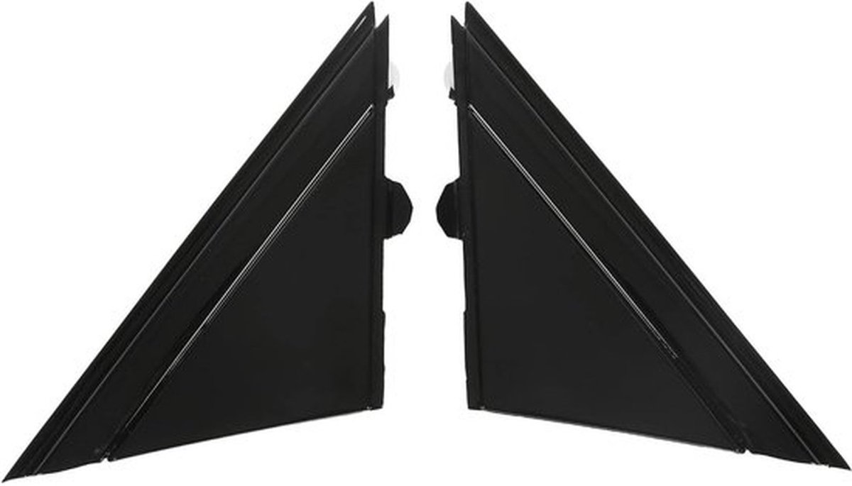 Deurspiegel Vlaggen Cover - Driehoek Plaat Trim - Hoogwaardig ABS - Slagvast - Eenvoudige Installatie - Vervanging voor 500 2012-2017 - Spiegeldriehoek