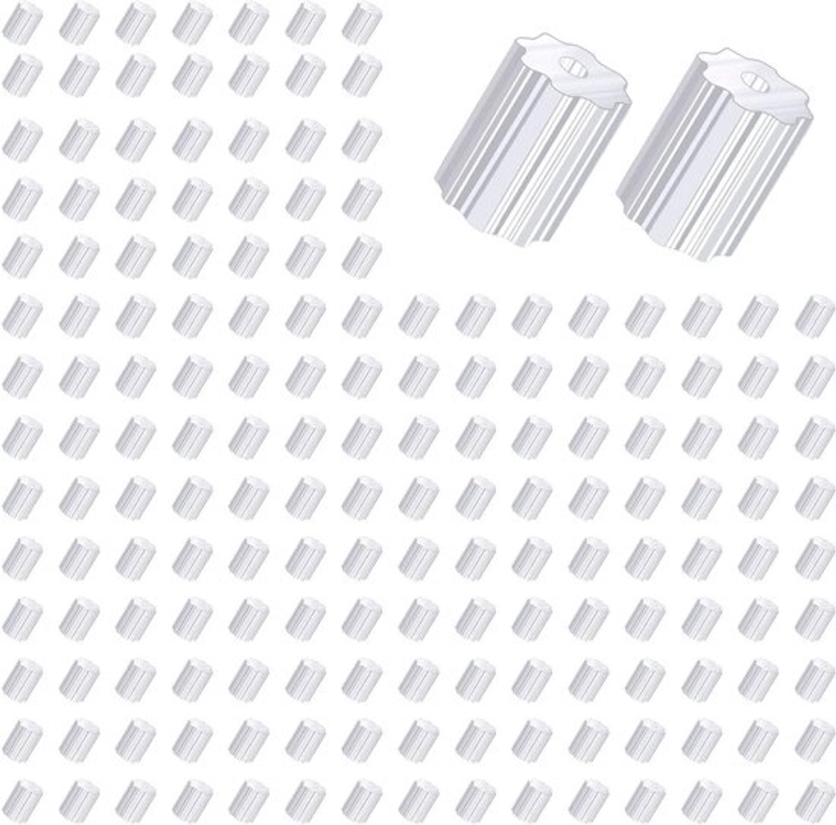 1000 stuks silicone oorbellen stopper transparant 3x4 mm oorbellen-sluitingen voor sieraden maken