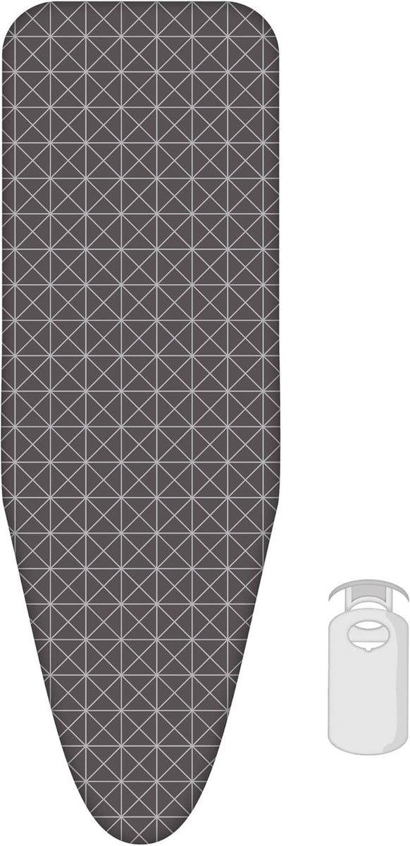 Strijkplankhoes - Circle Blocks - Maat S/M MAX. 42 x 125 cm - 2-laagse met Schuimlaag voor Optimaal Strijkcomfort - Voor Strijkplanken