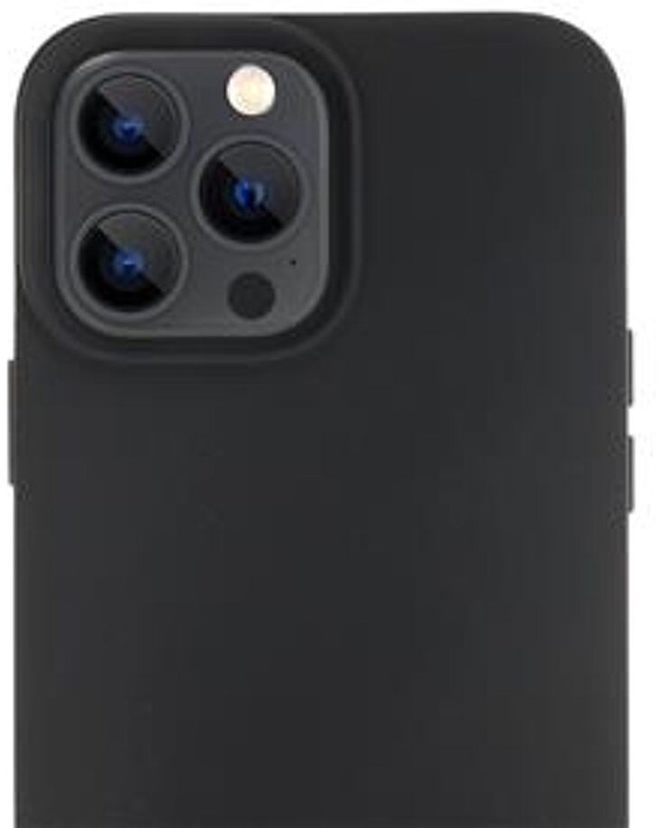 Promiz - Premium High-End Mat Zwarte Soft Case hoesje voor iPhone 15