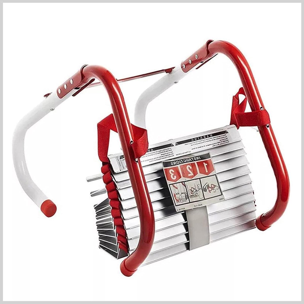 Touwladder Brandladder - Reddingsladder Veiligheidsladder - Ontsnapping uit raam - Aluminiumlegering constructie - 4 meter - Niet gespecificeerd