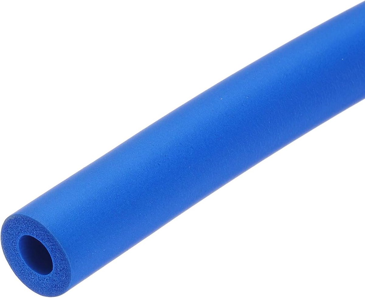 SnelShoppen - Isolatie Foam 1 x 2 m voor Verwarmingsbuizen, Diameter 10 mm, Dikte 5 mm, Blauwe Rubber Slang voor Fitnessapparatuur, Handgrepen, Duurza