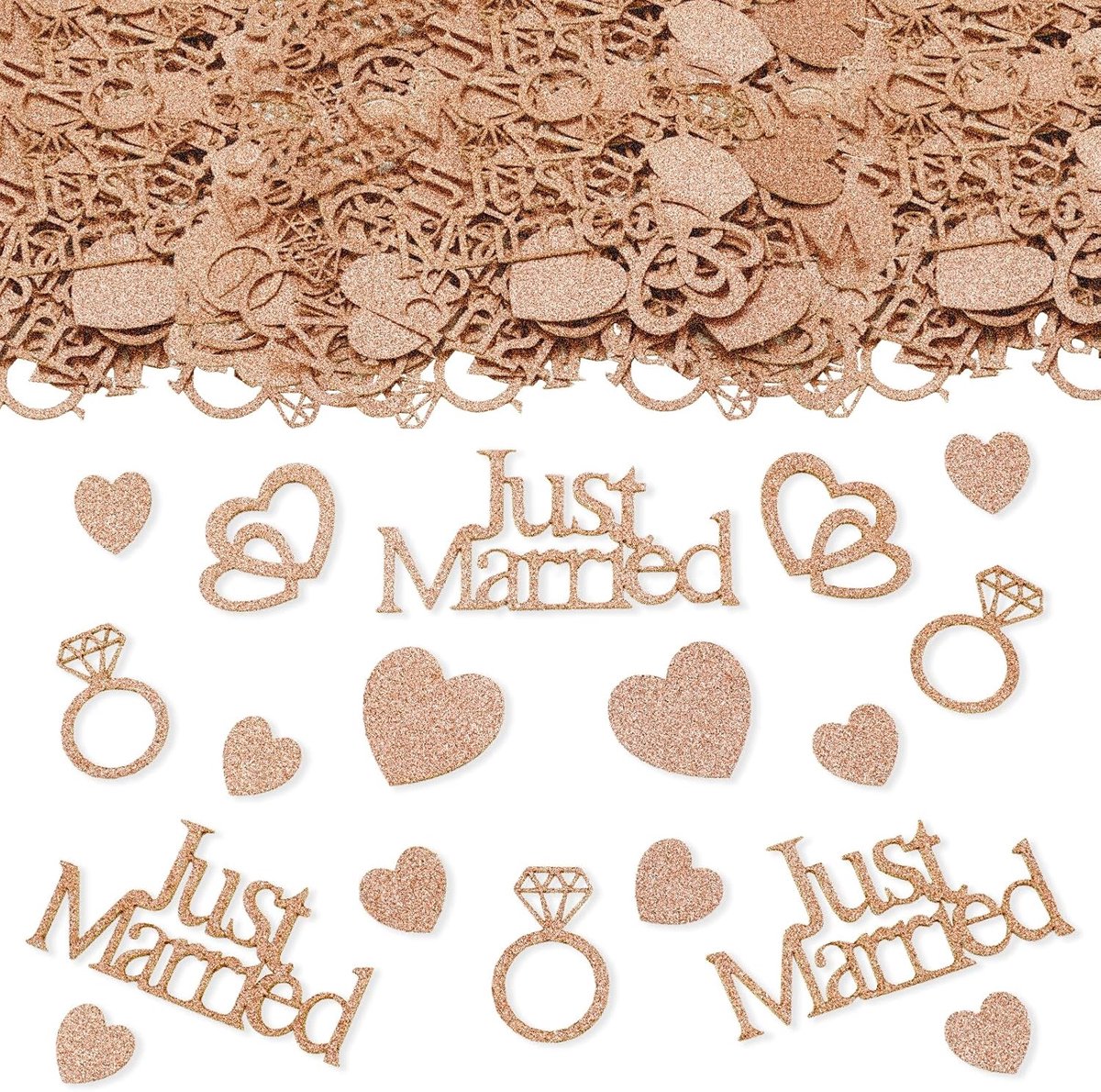 100pcs pink wedding confetti - ShopVlot