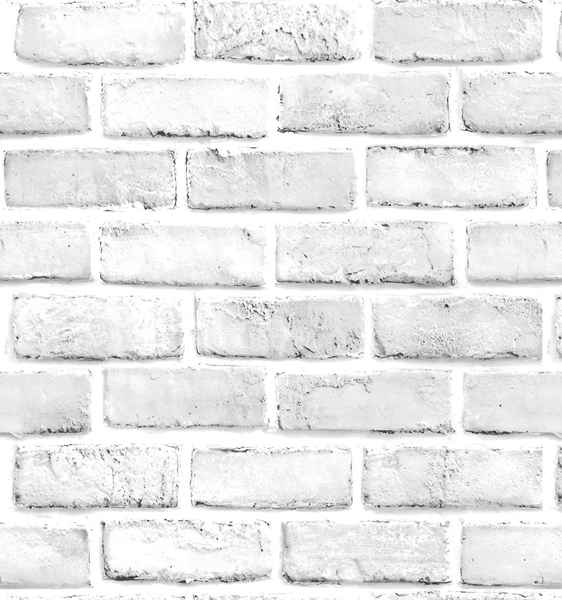 Self-Adhesive Wallpaper Brick Wall Paper Vintage Stone Look Wall Sticker 44 cm x 300 cm Self-Adhesive Film for Kitchen - ShopVlot