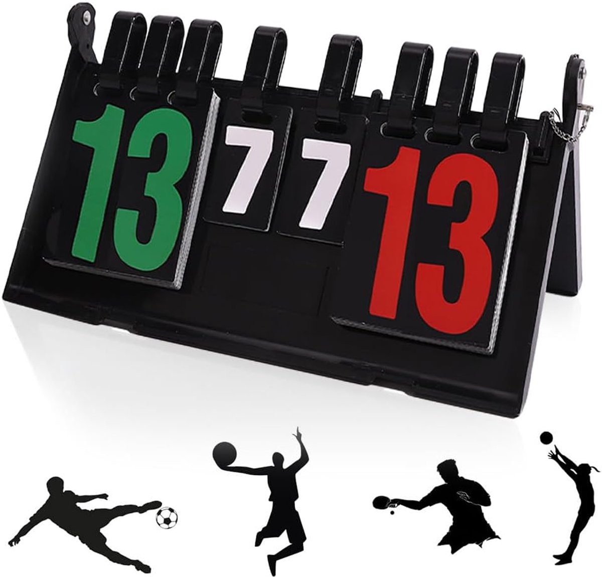 Digitale scorebord 6-cijferig - draagbaar - puntenteller 0-99 - ideaal voor sportwedstrijden - SnelShoppen