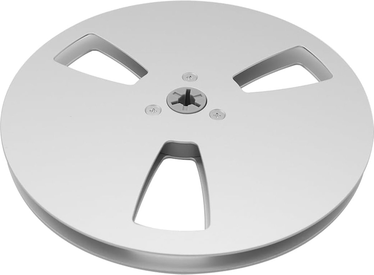 SnelShoppen - 1/4 Inch 7 Inch 3-Hole Tape Spoel Universele Vervangingsonderdeel Open Reel Geluidsband Spool (Zilver)