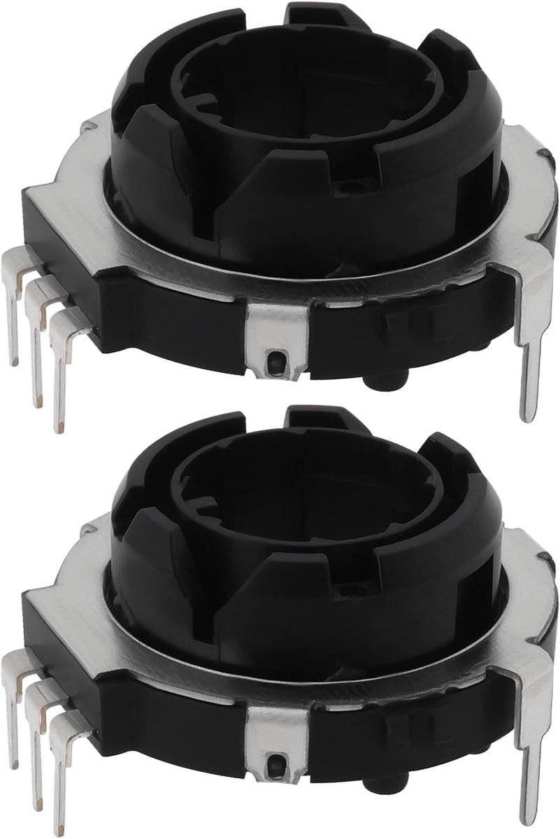 SnelShoppen - 2Pcs Holle As Encoder EC25 SRGP200200 voor Auto Volume Regelaar en Cuisinart TOA-65 Toaster Oven Rotatiedial, Duurzaam en Betrouwbaar