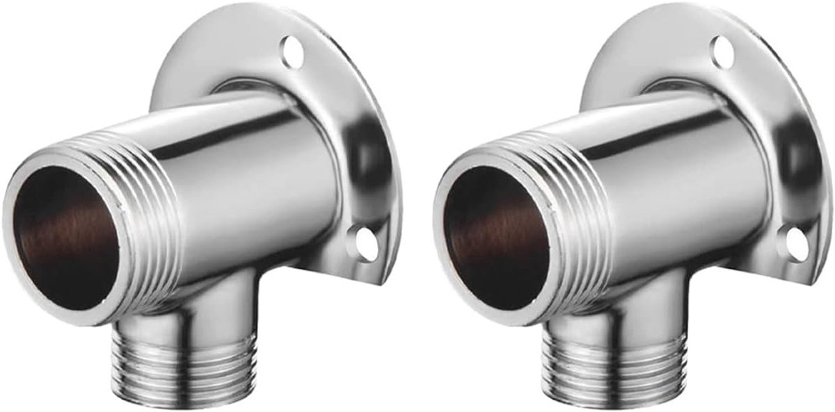SnelShoppen - 2-delige zichtbare badkraan installatiekit doucheadapter basis converter thermostatische kraan buiten douche systeem metalen fixture 6 p