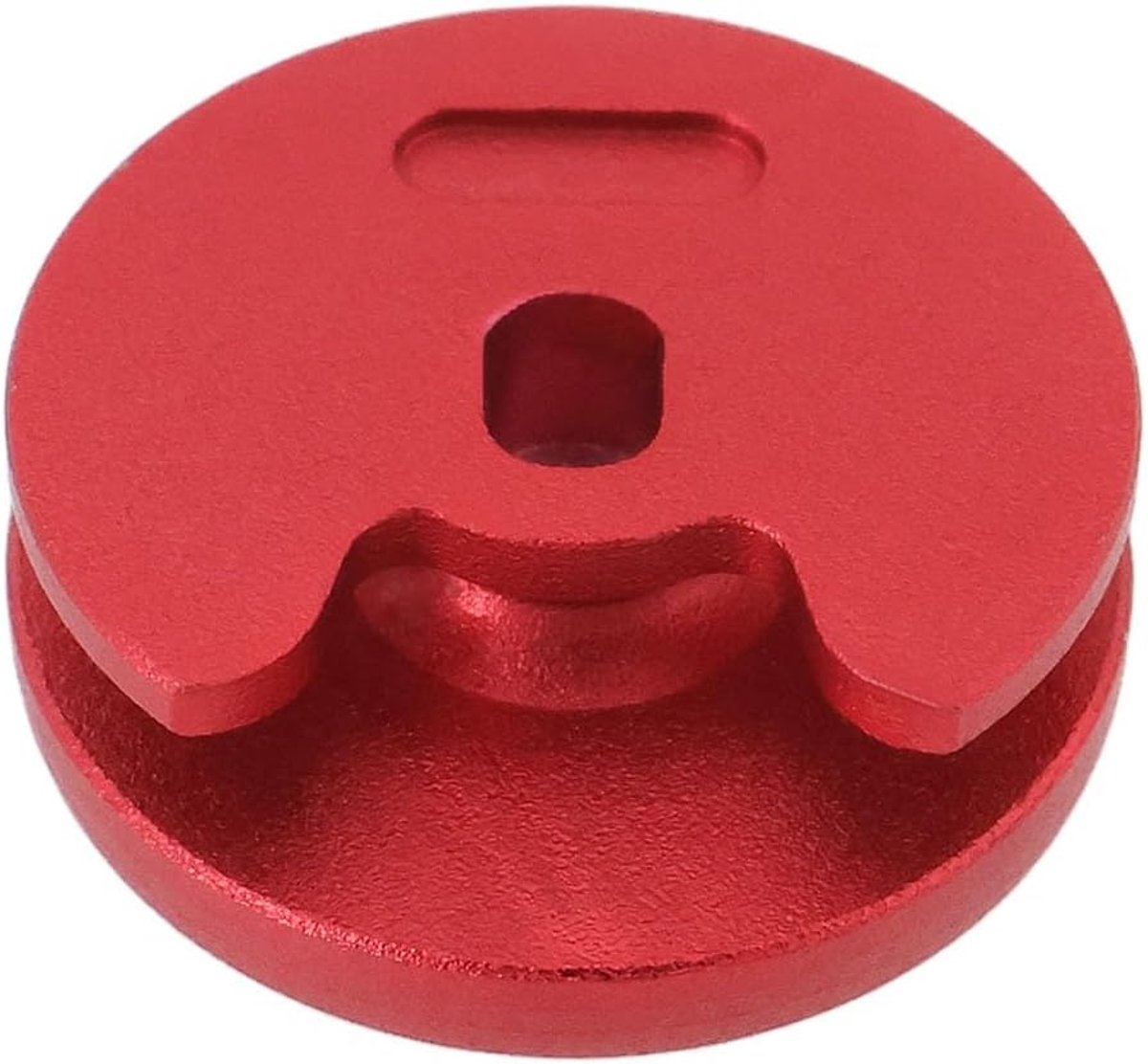 SnelShoppen - Joystick Cap Vervanging Metal Knoppen 1pc Thumb Pad Cap Analoge Grip Geschikt voor Nintendo NEW 2DS 3DS XL LL Rood Metaal