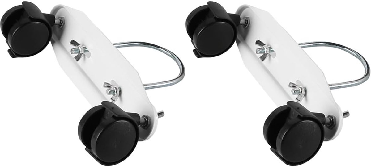 Mobiele pulley steunen voor oliegevulde radiatoren - 360° zwenkwielen - zware uitvoering - eenvoudig verplaatsen - SnelShoppen