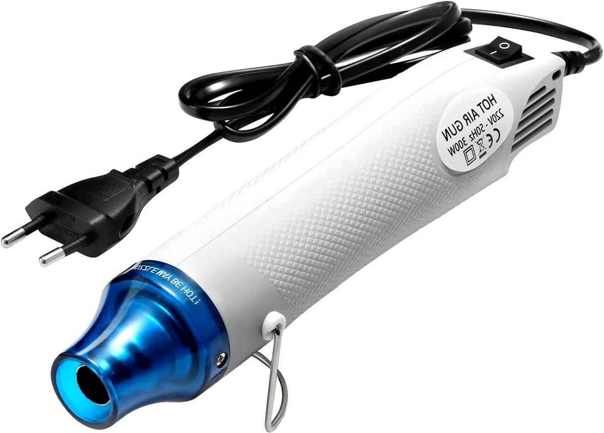 Hot Air Gun 300W - Professionele Föhn - Snelle verwarming tot 200°C - Perfect voor kaarsen maken - SnelShoppen