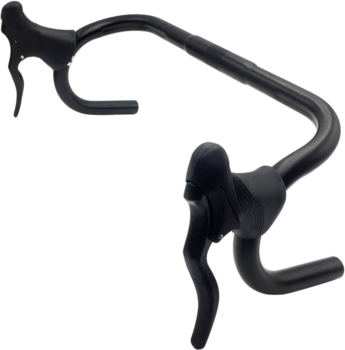 SnelShoppen - Lichte Aluminium Fietsremhendel voor Racefietsen en Mountainbikes - Stevige Remhendel voor 22.2-23.8 mm Sturen - Zwart