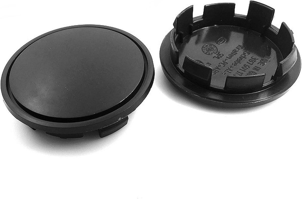 Wielnaafdeksels 65mm - Universeel ABS zwart - Hoogwaardige bescherming - Geschikt voor diverse wielen - ShopVlot