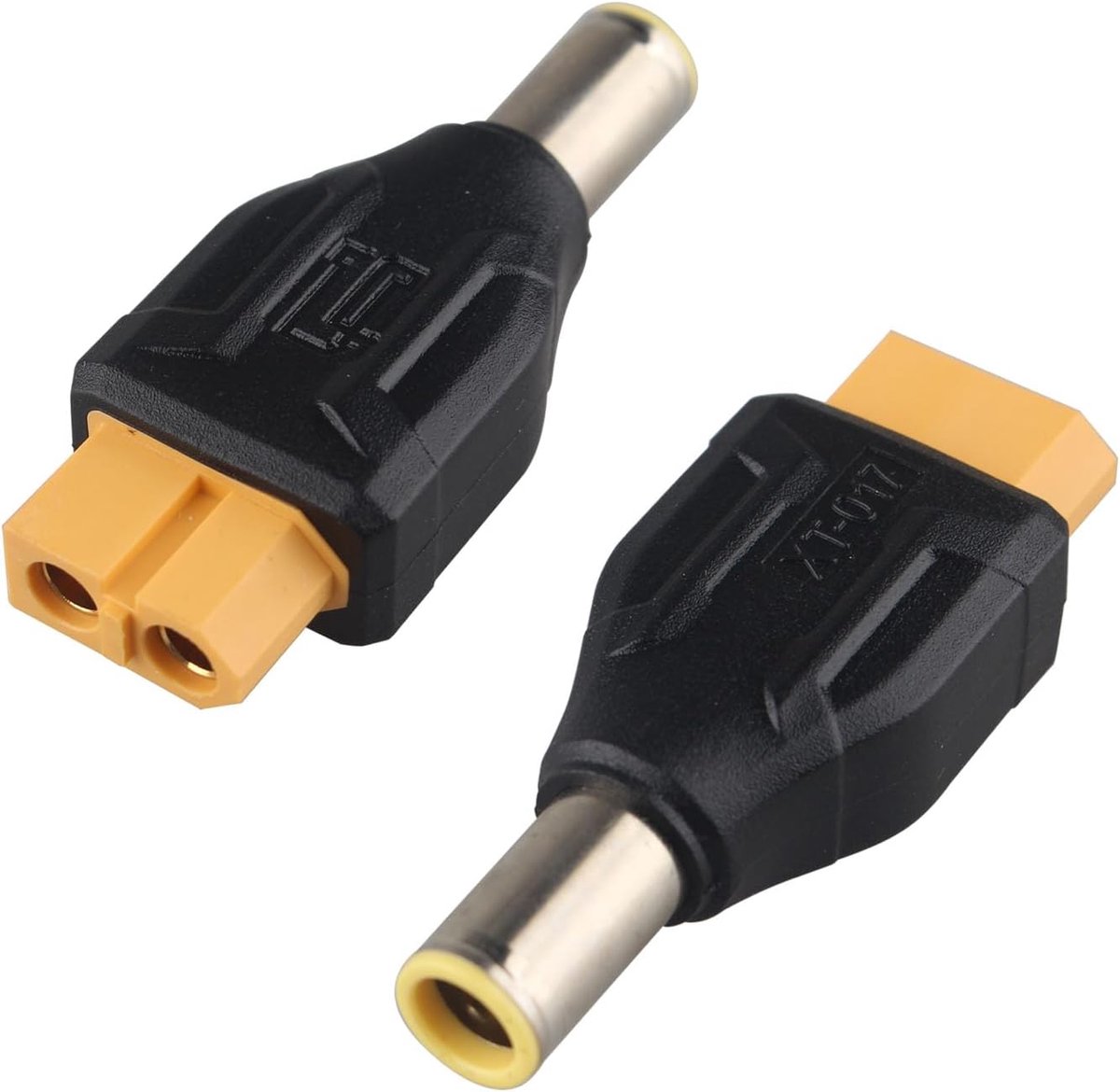 SnelShoppen - 2 Stuks DC Mannelijk naar XT60 Vrouwelijk Connector Adapter - XT60 naar DC7909 Bullet Connector voor Lipo Batterij Drones FPV Monitor Po