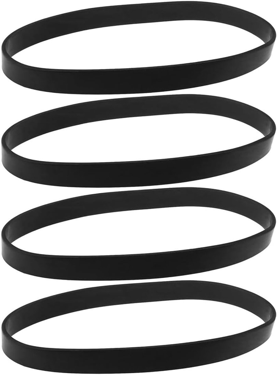 SnelShoppen - 4 Stuks Rubber Aandrijfriemen Geschikt voor Evo Stofzuiger 91LA1702 - Duurzaam, Betrouwbaar en Zwart - Vervangingsriemen voor Optimale P