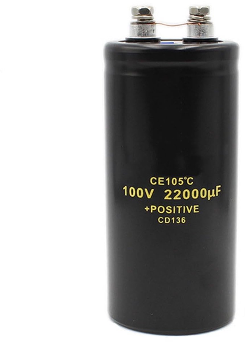 SnelShoppen - Electrolytic Condensator 22000UF/100V met Boutbevestiging | Hoogcapaciteitscondensator voor pomp motor systemen en hoge spanning toepass