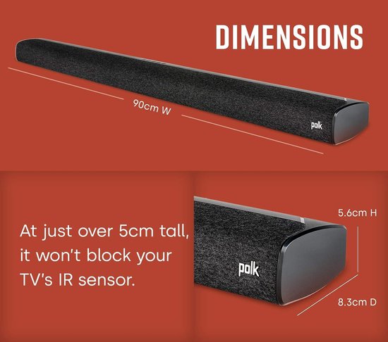 Soundbar met Subwoofer - Draadloze Luidspreker - Film Avond - Stemversterking Technologie - Dolby Digital 5.1 - Zwart — afbeelding 5