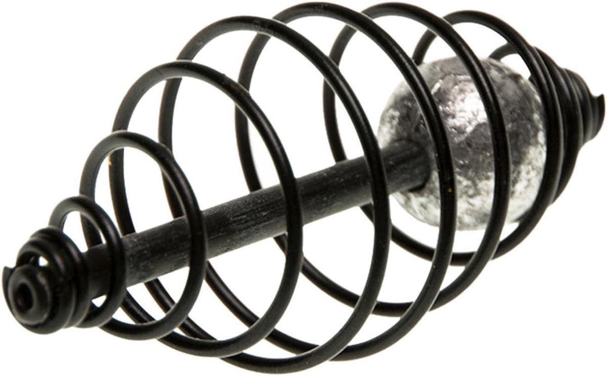 Vis Lood Dispenser - Voerkorf Lokaas - Karper Vissen - Vereenvoudigd Werpsysteem - 8x5x5 cm - Zwart