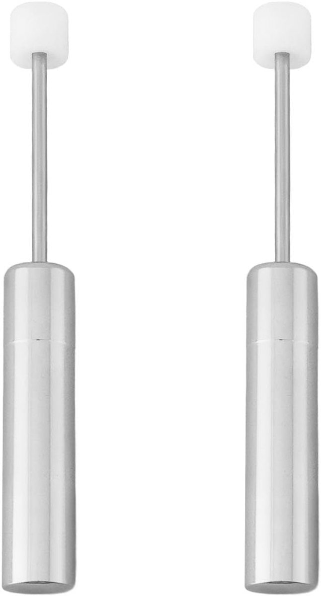 SnelShoppen - 2 Stuks 50x34x7.8mm Soft-Close Prullenbak Demper Piston met Deksel Stalen en Kunststof Mechanisme Vervanging voor Keuken Prullenbak