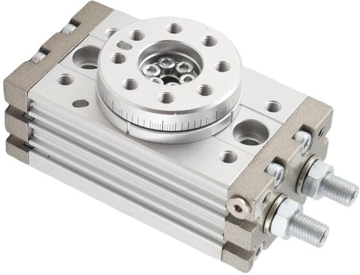 Pneumatische Cilinder 180 Graden - Roterende Cilinder - Aluminium Cilinder - Anticorrosief - Schokbestendig - Temperatuurbereik 0~60 °C - Rotatiecilinder