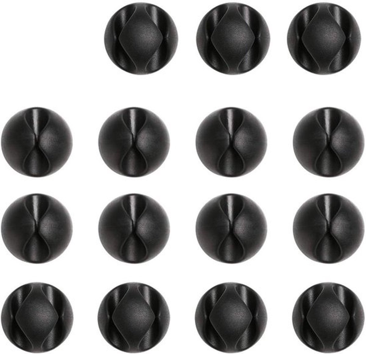 Multifunctionele Kabelclips voor Bureau, Houder voor Stroomkabels, USB Oplaadkabels en Audiokabels - Set van 15 Stuks