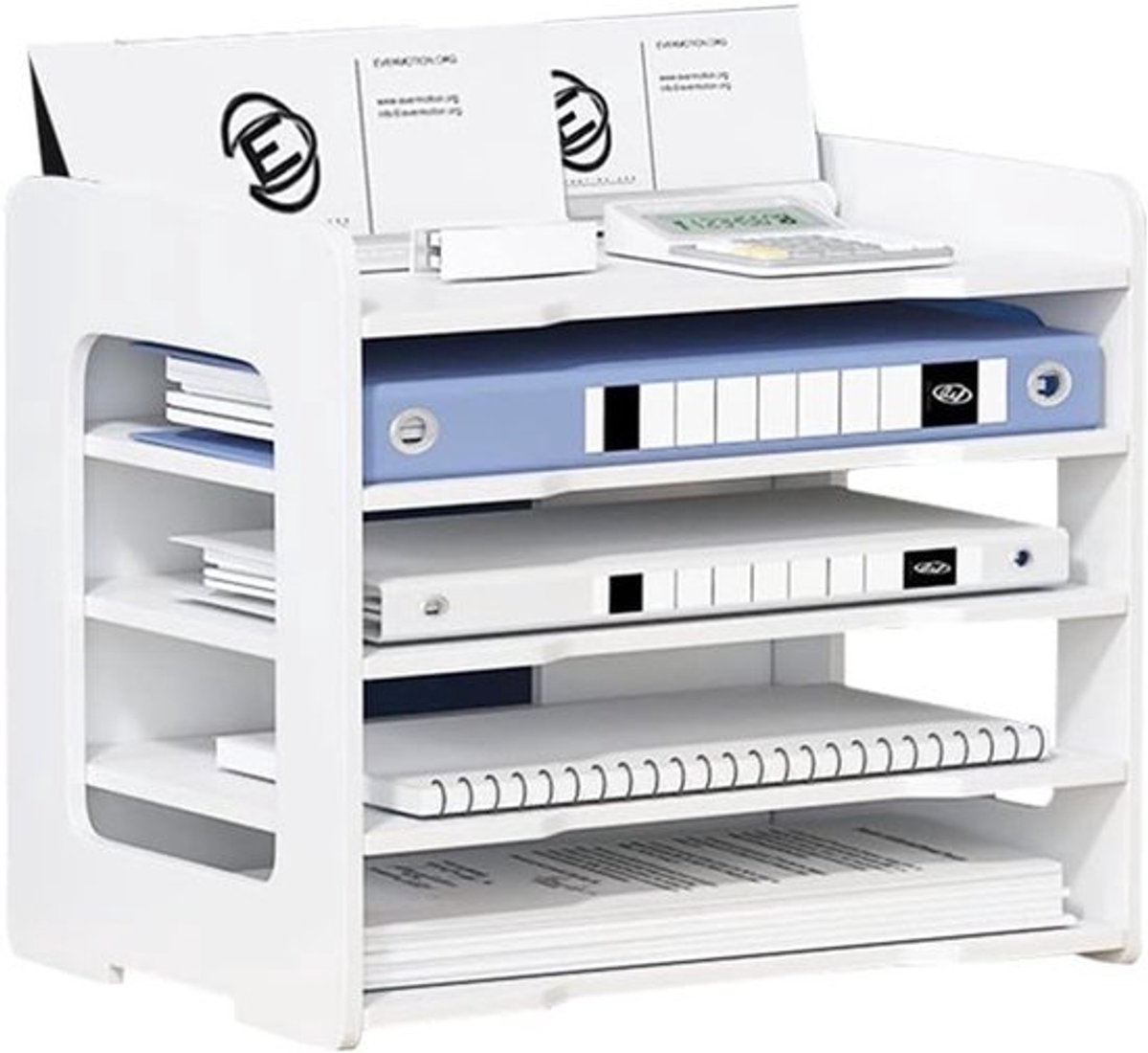 5-laags stapelbare A4 brievenbak - Documentopslag, Bureau-organizer voor Thuis, Kantoor en School