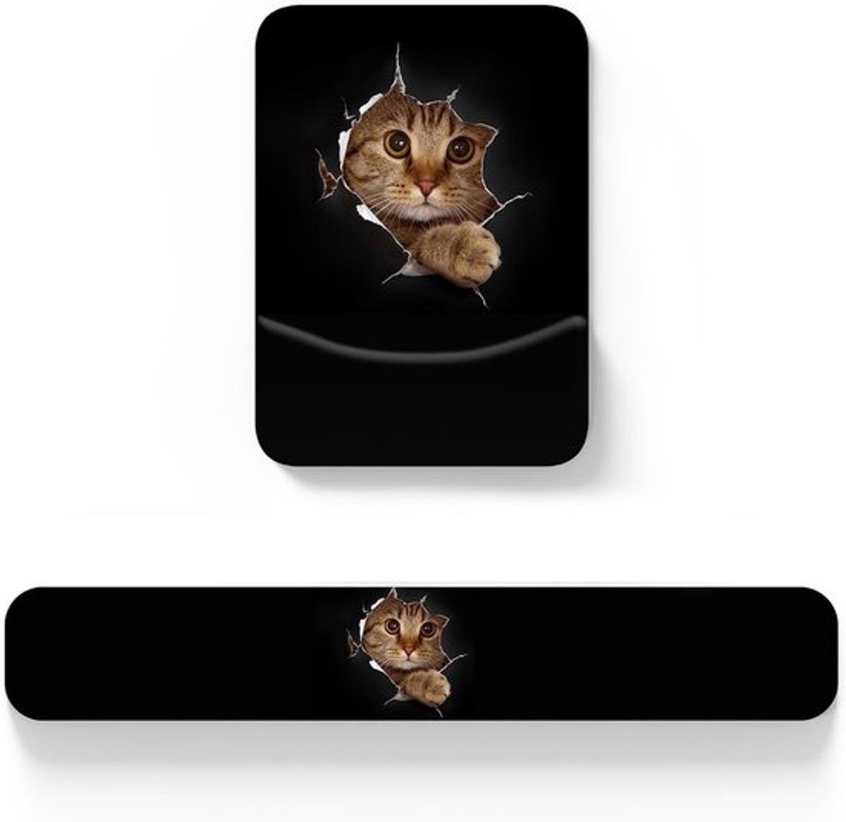 Ergonomische Muismat met Gelkussen voor Katten, Polssteun en Comfortabel Typen